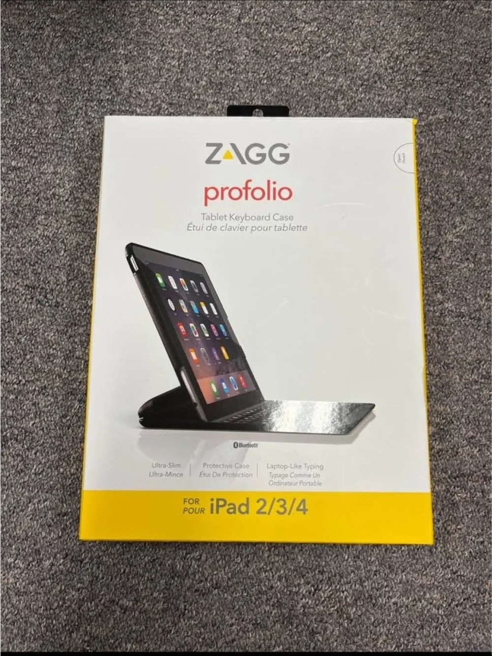 ZAGG Profolio Tablet Keyboard Case for iPad 2/3/4 - Black
